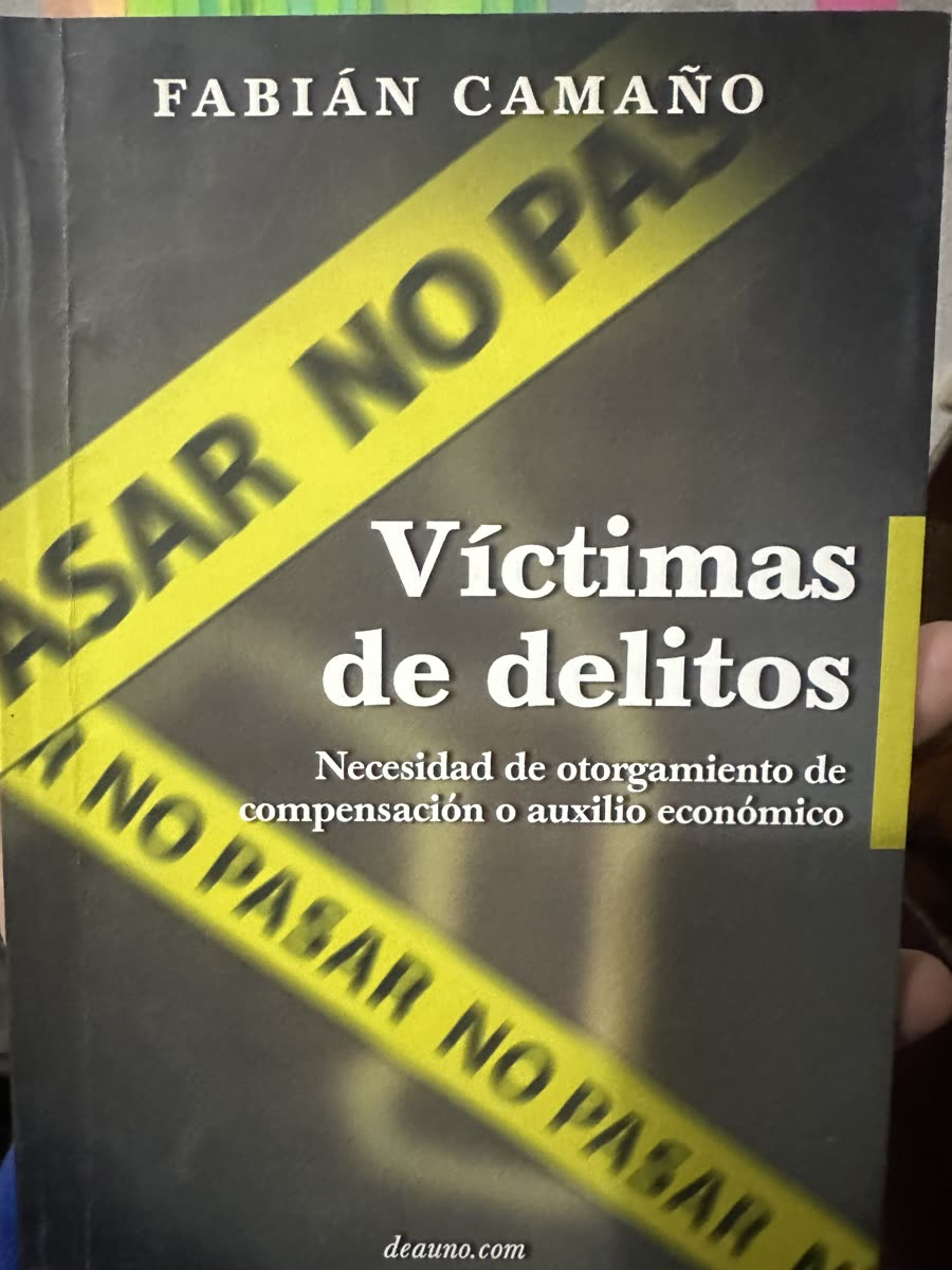 Libro Víctimas de delitos, de Fabián Camaño